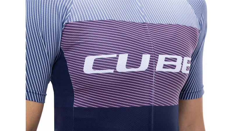 Cube Teamline WS Trikot CMPT Kurzarm blue´n´violet