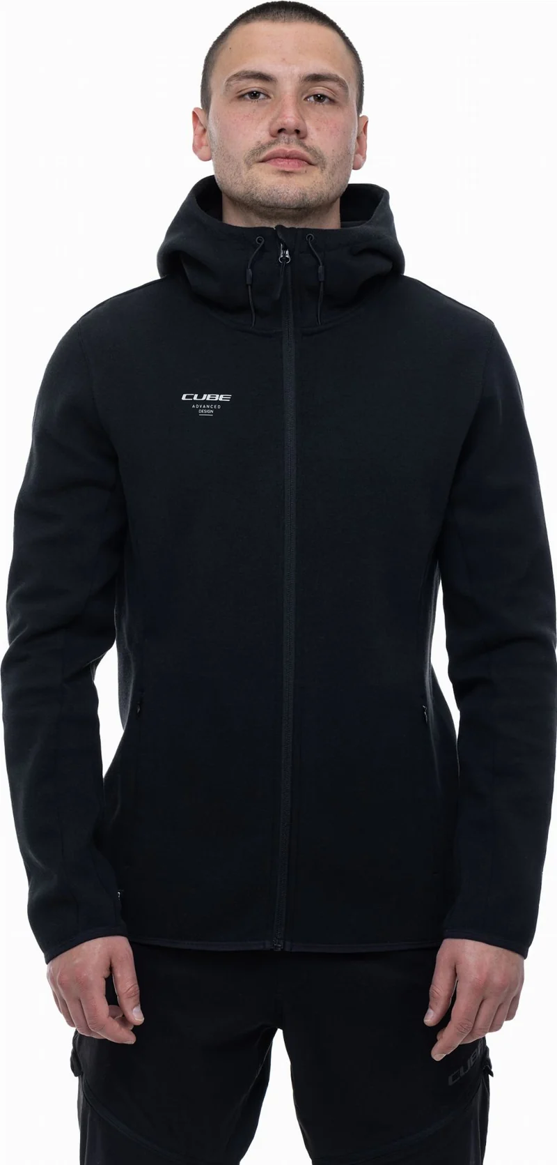 Cube Zip Hoodie Advanced black