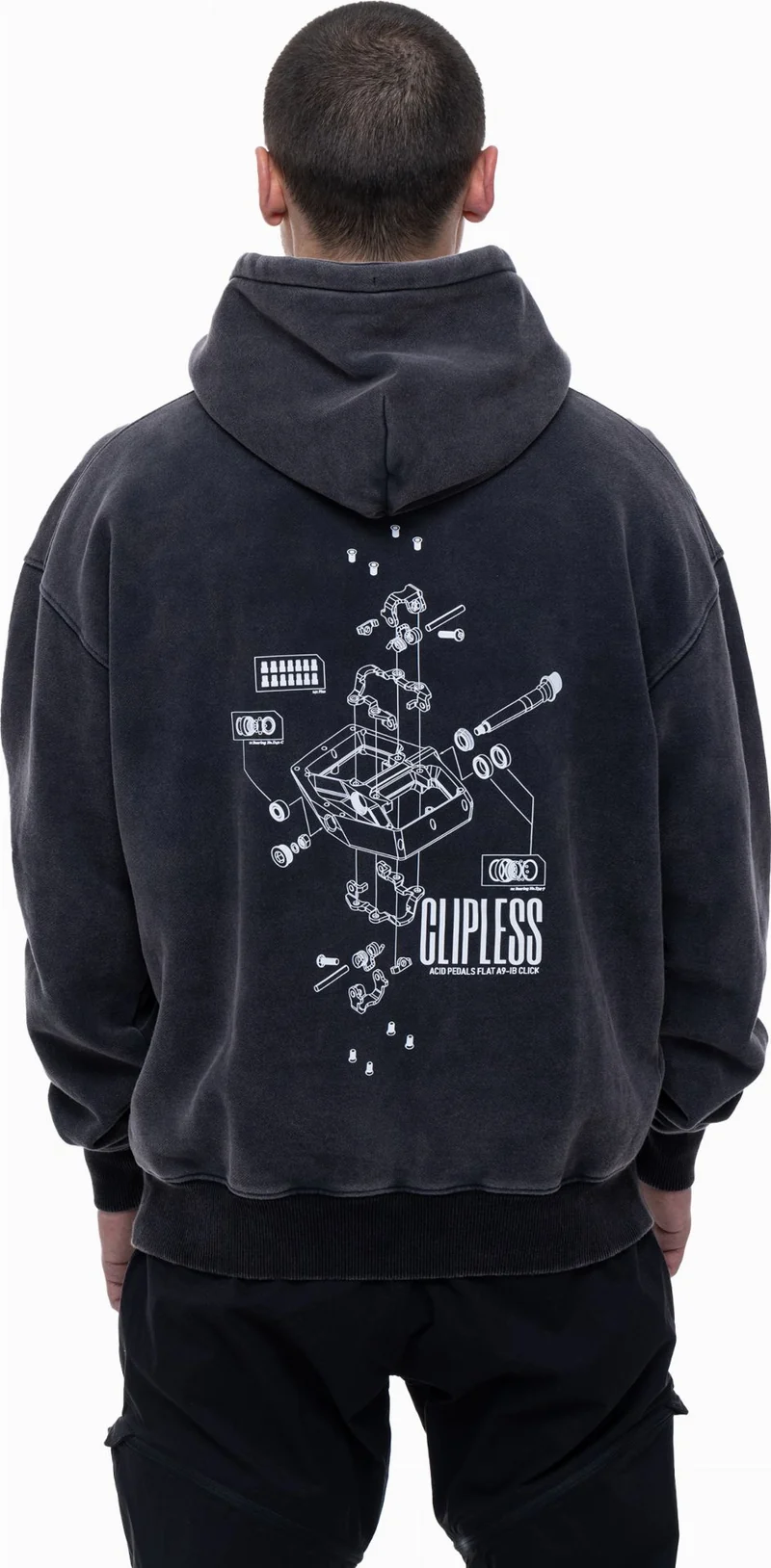 Cube Comfy Hoodie washed black