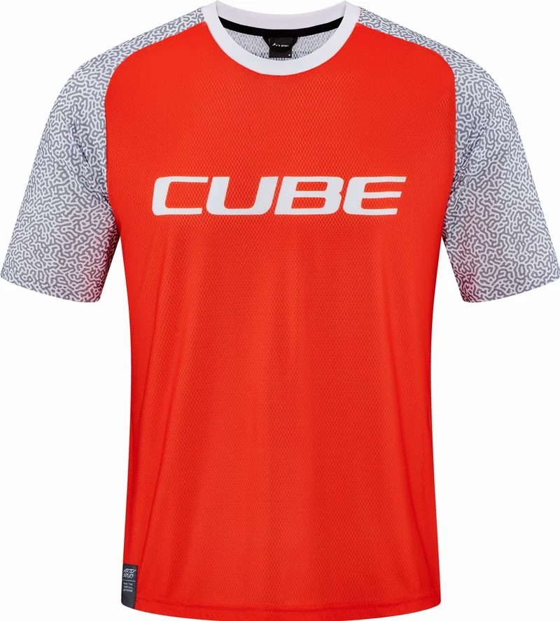 Cube Vertex Rundhalstrikot Kurzarm orange