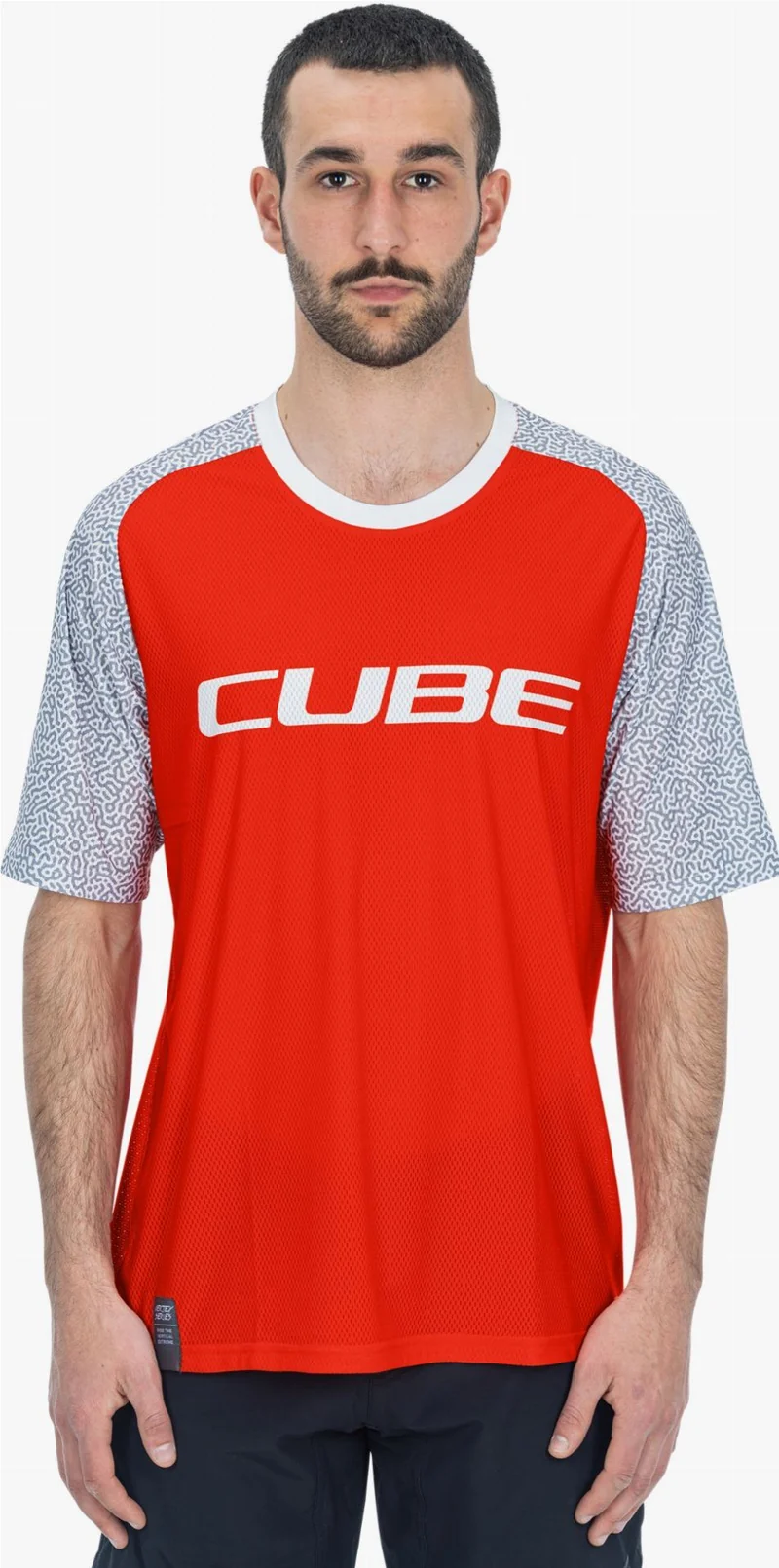 Cube Vertex Rundhalstrikot Kurzarm orange