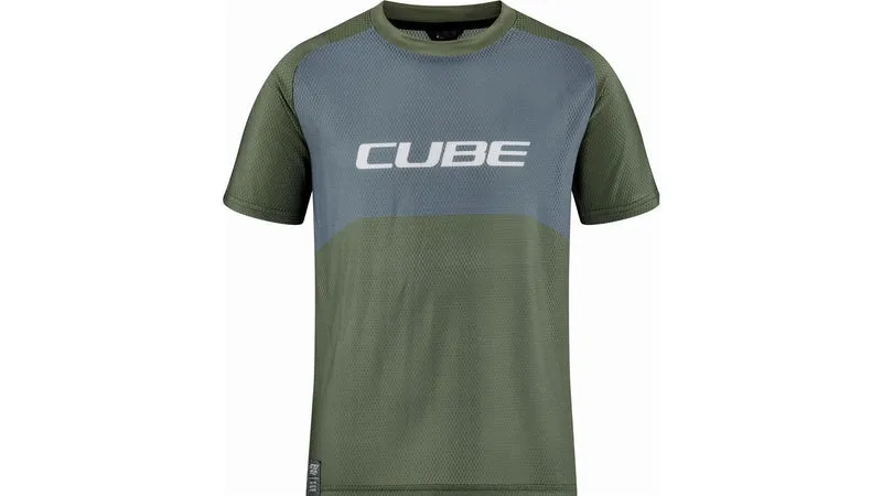 Cube Vertex Trikot Rookie Kurzarm TM olive´n´grey