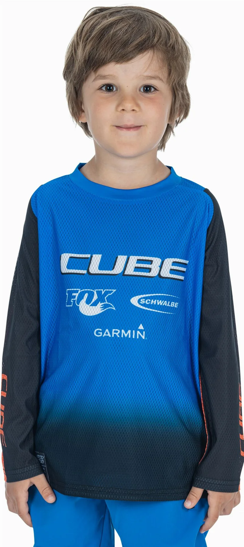 Cube Vertex Trikot Rookie X Actionteam Langarm black´n´blue