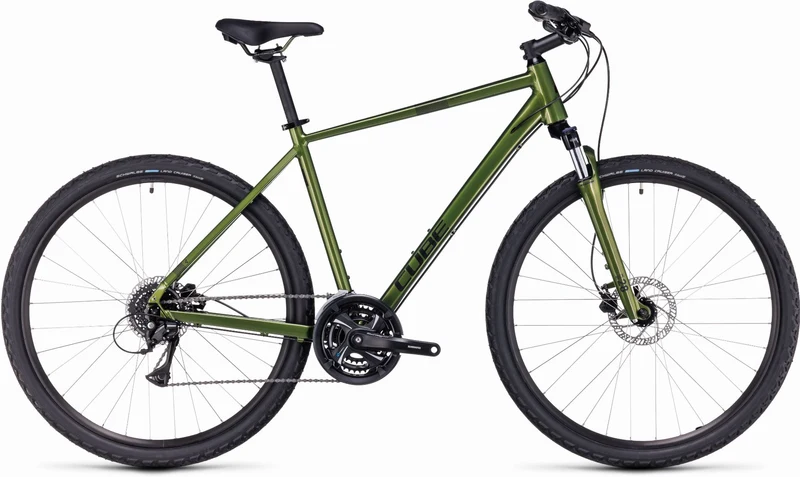 Cube Nature Crossrad Diamant 28" shinymoss´n´black