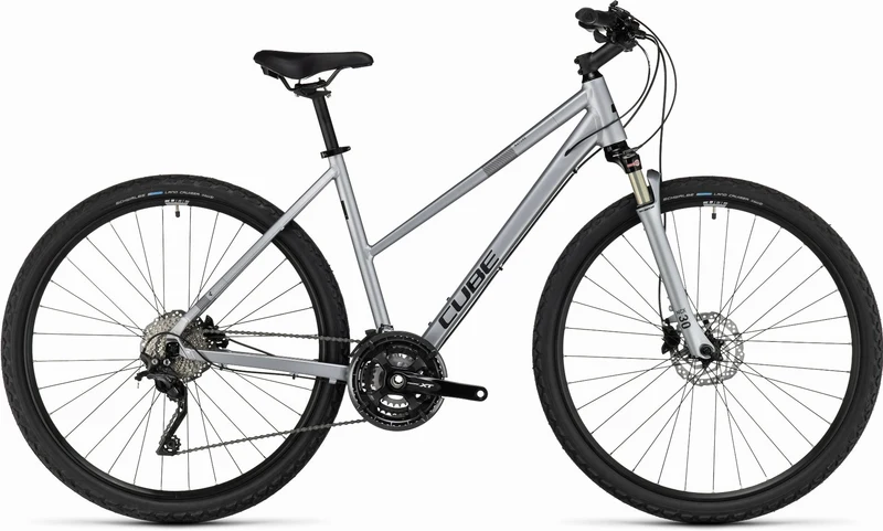 Cube Nature EXC Crossrad Trapeze 28" polarsilver´n´black