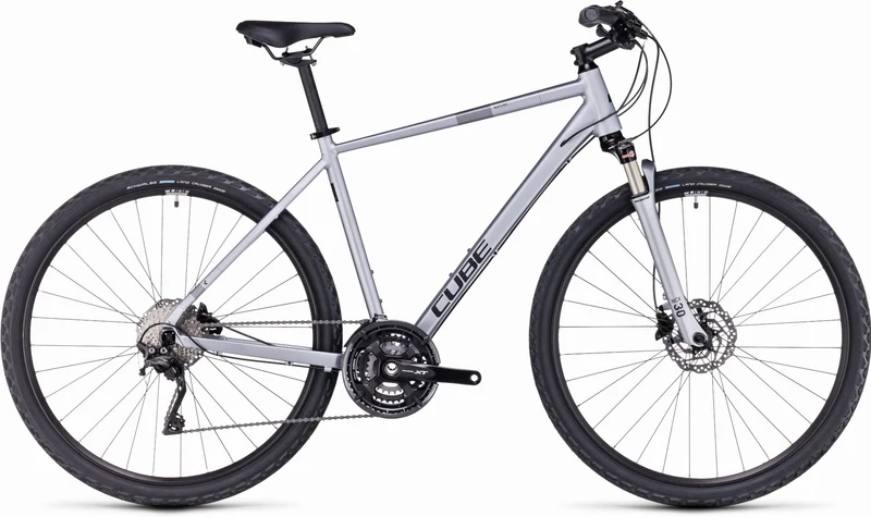 Cube Nature EXC Crossrad Diamant 28" polarsilver´n´black