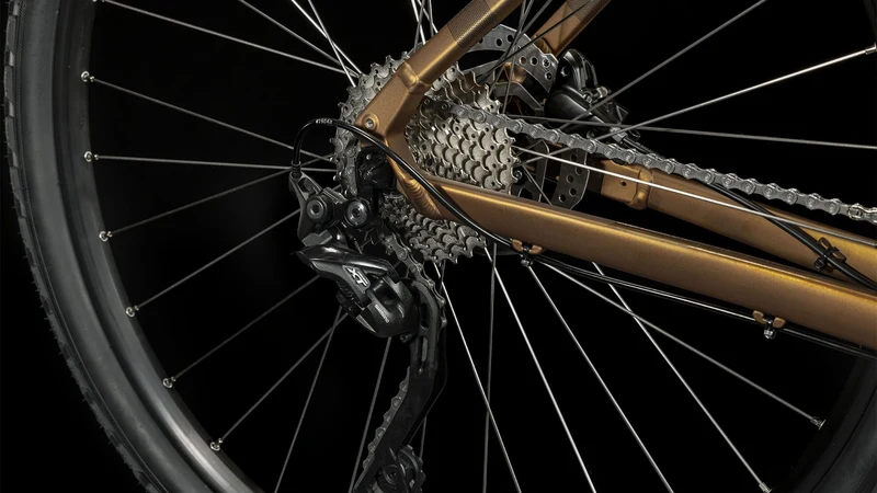 Cube Nature Pro Crossrad Trapeze 28" gold´n´black