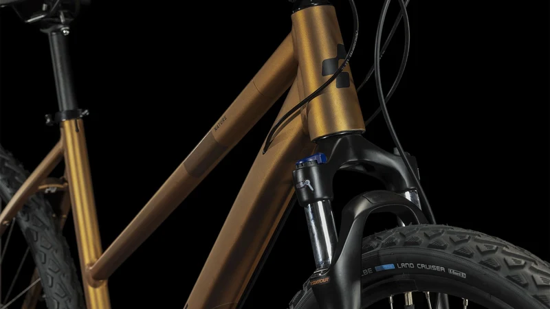 Cube Nature Pro Crossrad Trapeze 28" gold´n´black