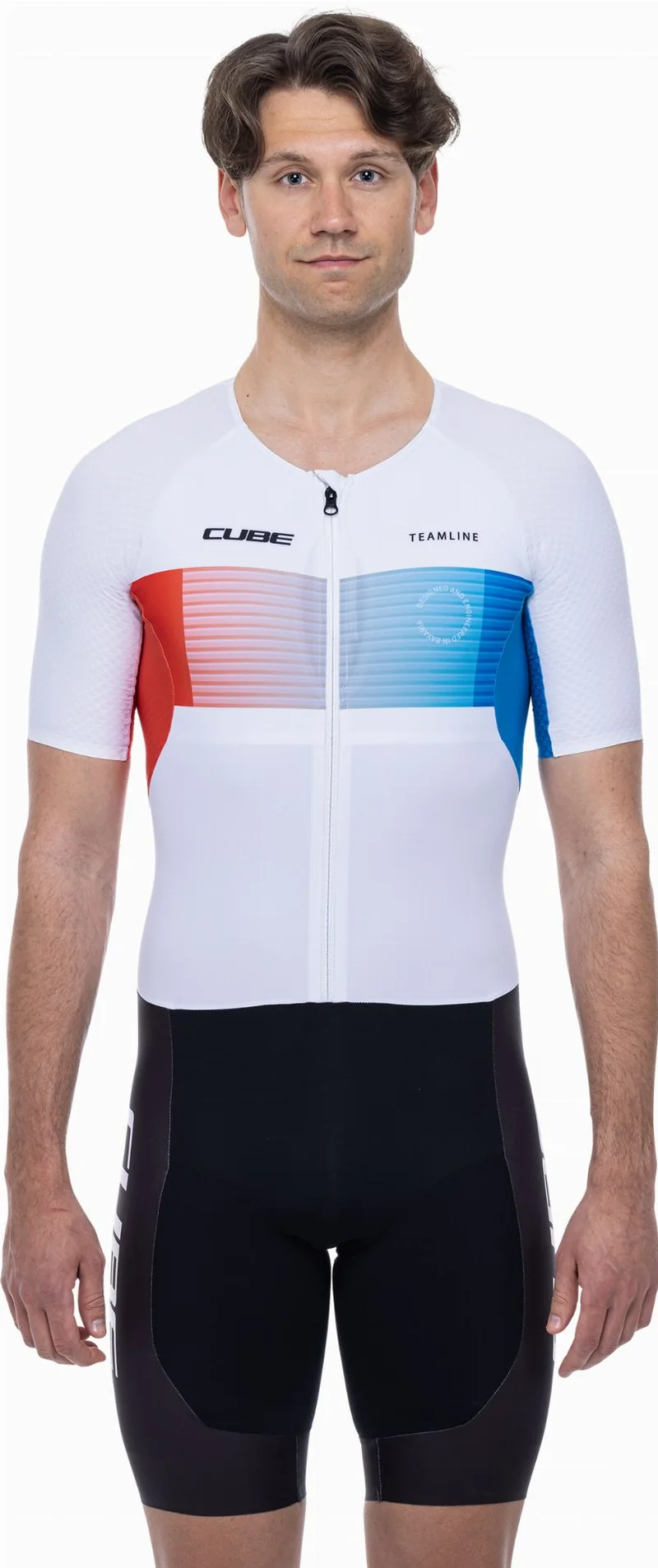Cube Teamline TRI Suit black´n´blue´n´white
