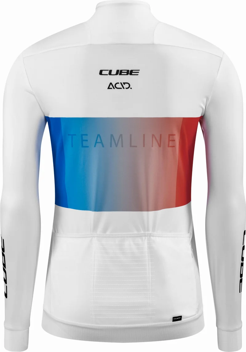 Cube Teamline WS Trikot Langarm white´n´blue´n´red