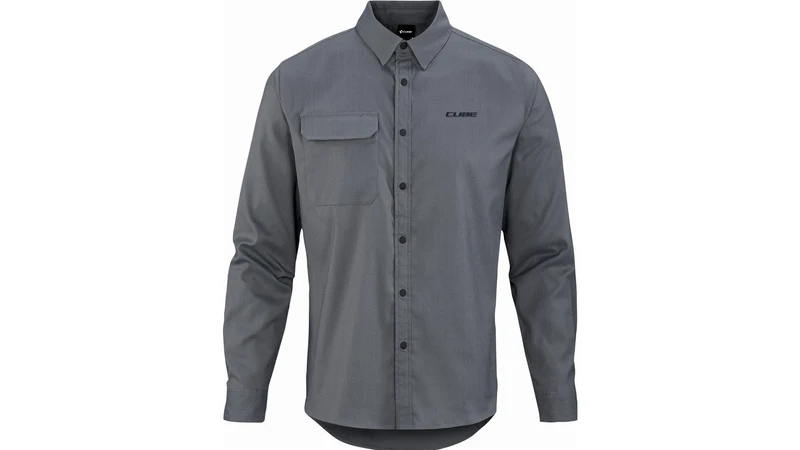 Cube Vertex Hemd Langarm grey