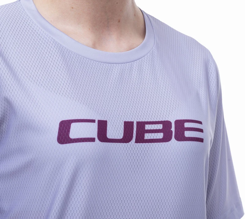 Cube Vertex WS Rundhalstrikot Kurzarm purple