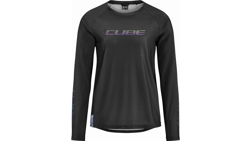 Cube Vertex WS Rundhalstrikot Langarm black