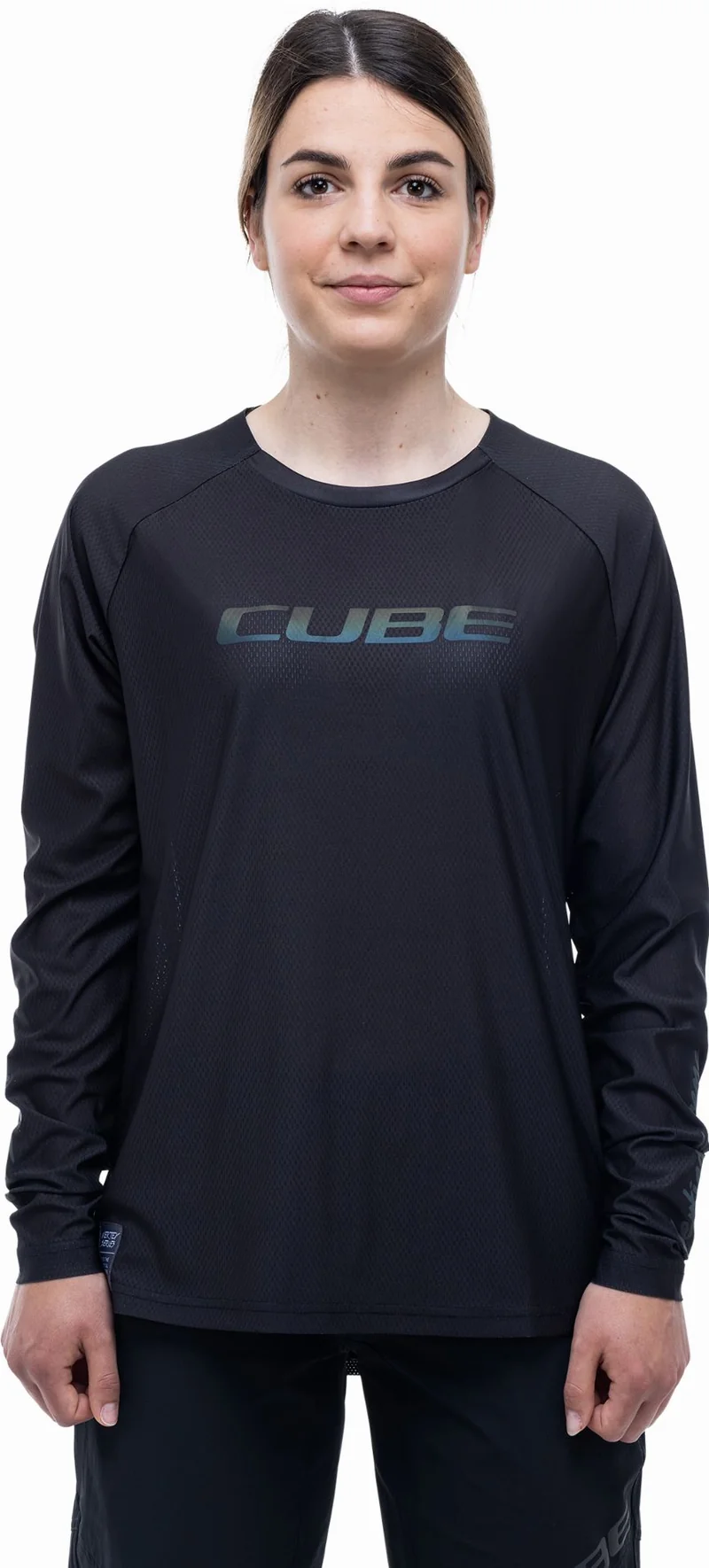 Cube Vertex WS Rundhalstrikot Langarm black