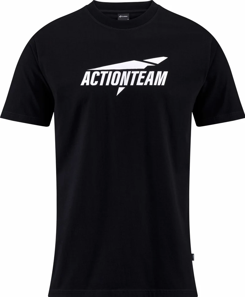 Cube Organic T-Shirt Actionteam GTY Fit black´n´white
