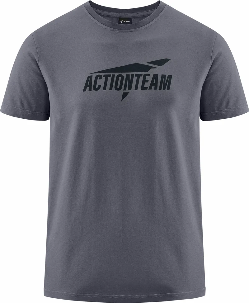 Cube Organic T-Shirt Actionteam GTY FIT grey´n´black