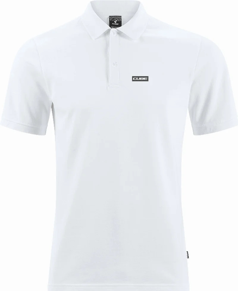 Cube Organic Polo Shirt white