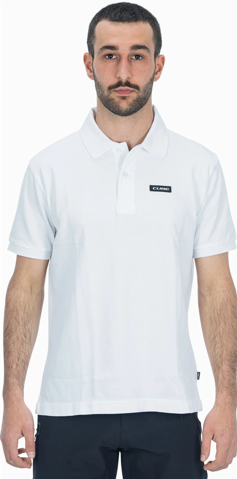 Cube Organic Polo Shirt white