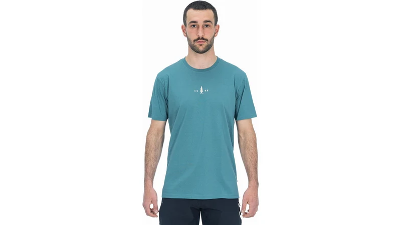 Cube Organic T-Shirt Fichtelmountains GTY Fit grey´n´coral