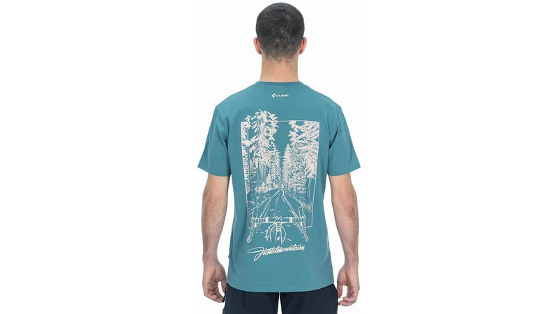 Cube Organic T-Shirt Fichtelmountains GTY Fit grey´n´coral