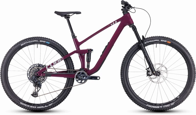 Cube Stereo One44 C:68X SLX MTB-Fully 29" wine´n´grey