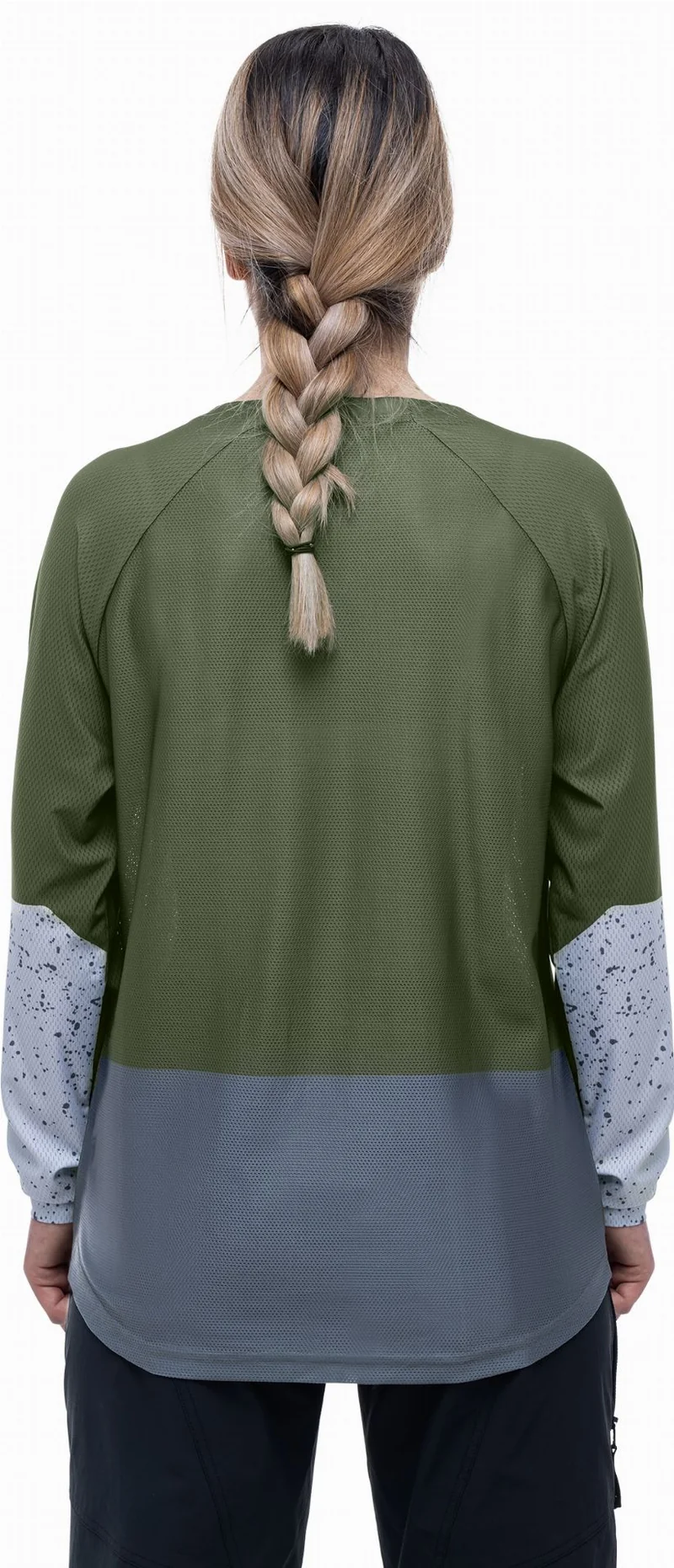 Cube Vertex WS Rundhalstrikot TM Langarm olive