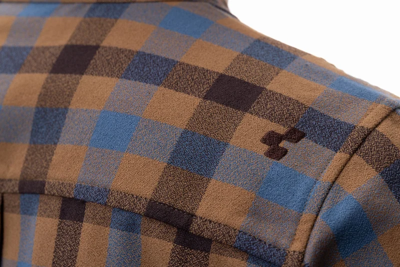 Cube Work Hemd Langarm brown´n´blue
