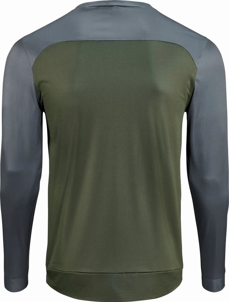 Cube ATX Rundhalstrikot TM Langarm olive´n´grey