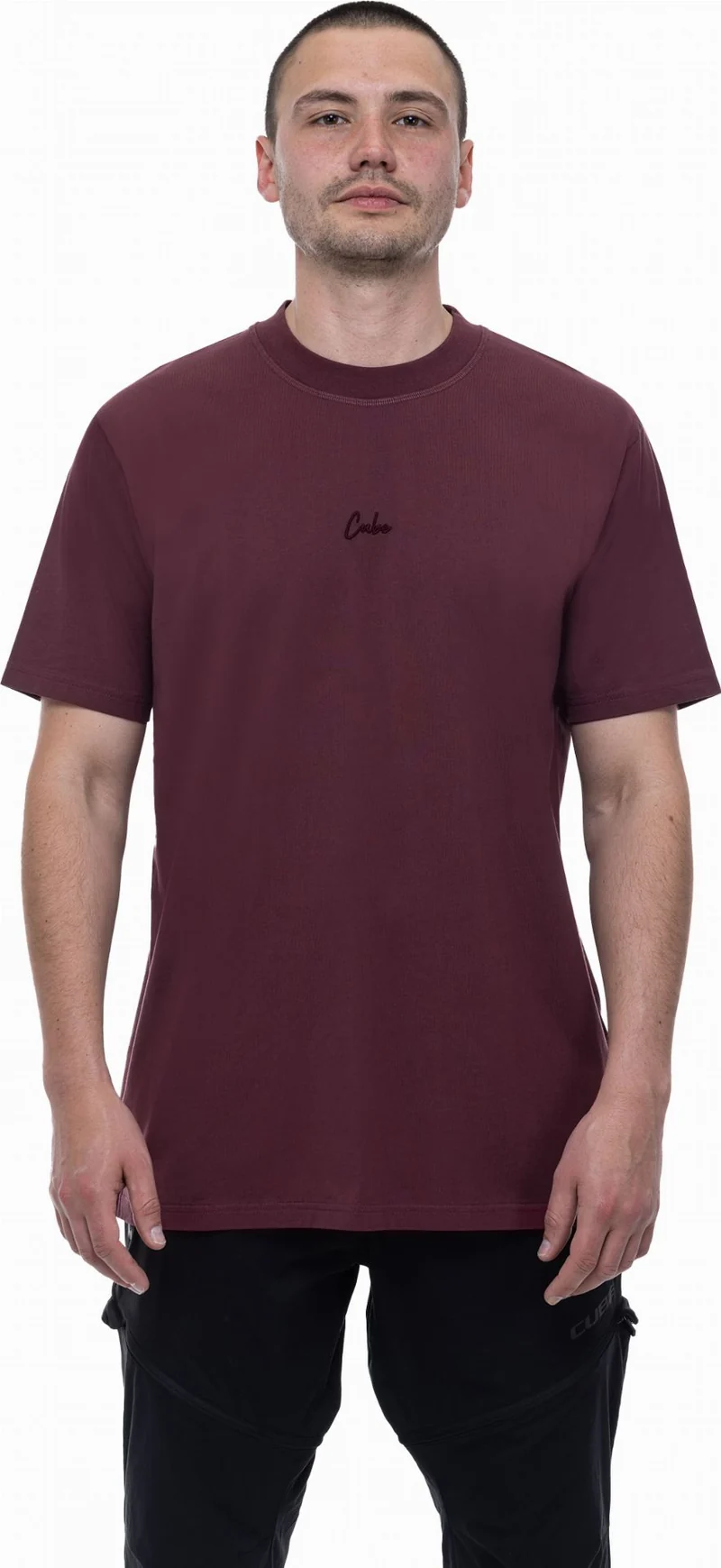 Cube Organic T-Shirt Script GTY Fit plum