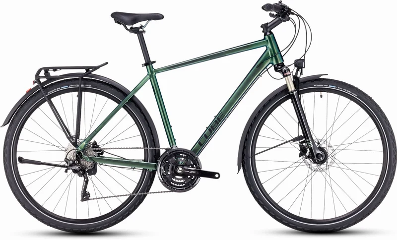 Cube Nature EXC Allroad Trekkingrad Diamant 28" verde´n´black