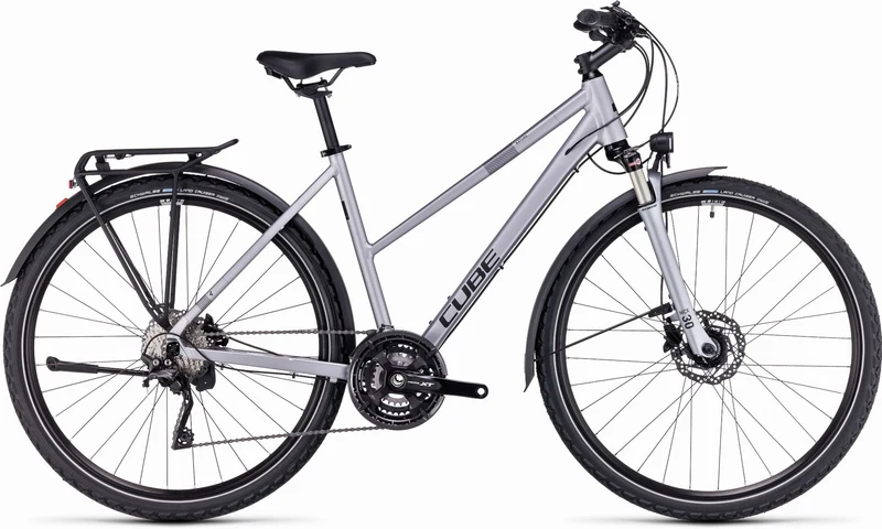 Cube Nature EXC Allroad Trekkingrad Trapeze 28" polarsilver´n´black