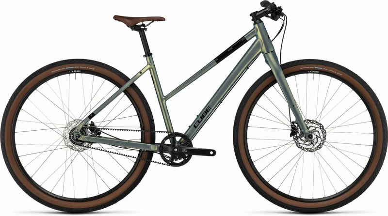 Cube Hyde Pro Cityrad Trapeze 28" metalgreen´n´black