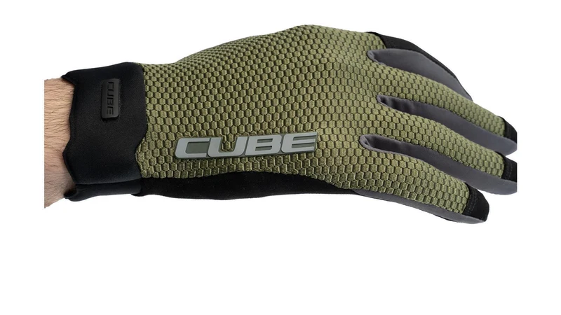 Cube Gravity TM Handschuhe lang olive´n´grey