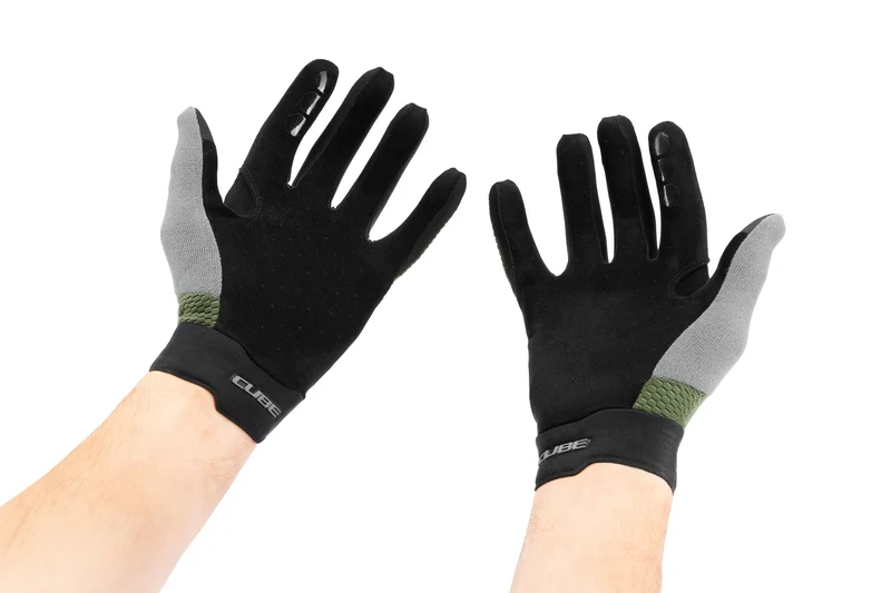 Cube Gravity TM Handschuhe lang olive´n´grey