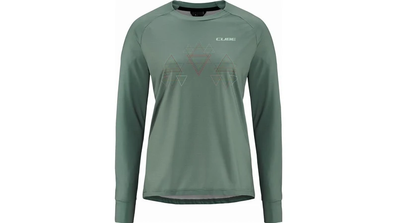 Cube ATX WS Rundhalstrikot Langarm green