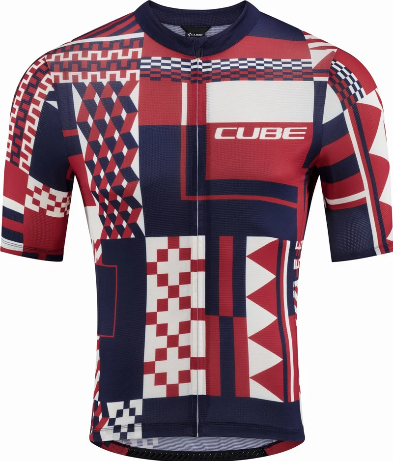 Cube Blackline Trikot CMPT Kurzarm blue´n´red´n´beige