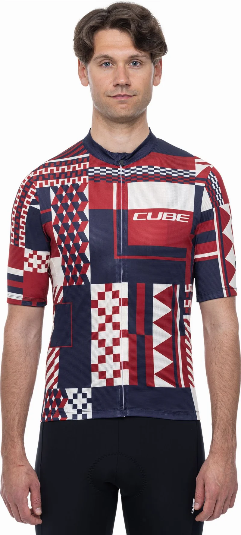 Cube Blackline Trikot CMPT Kurzarm blue´n´red´n´beige