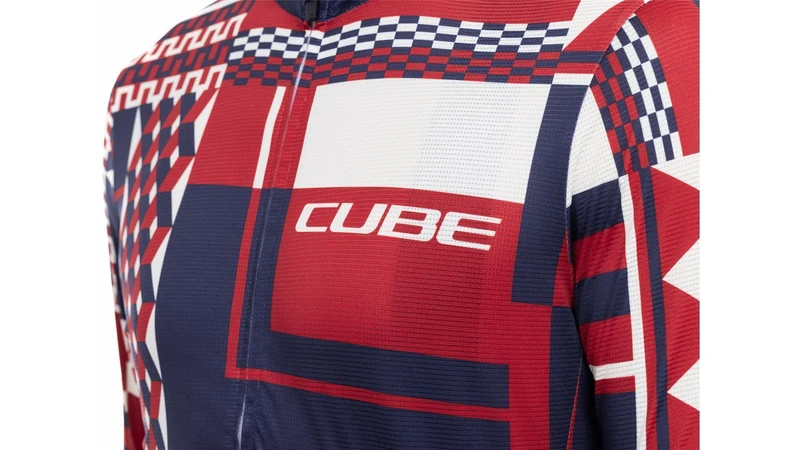 Cube Blackline Trikot CMPT Kurzarm blue´n´red´n´beige