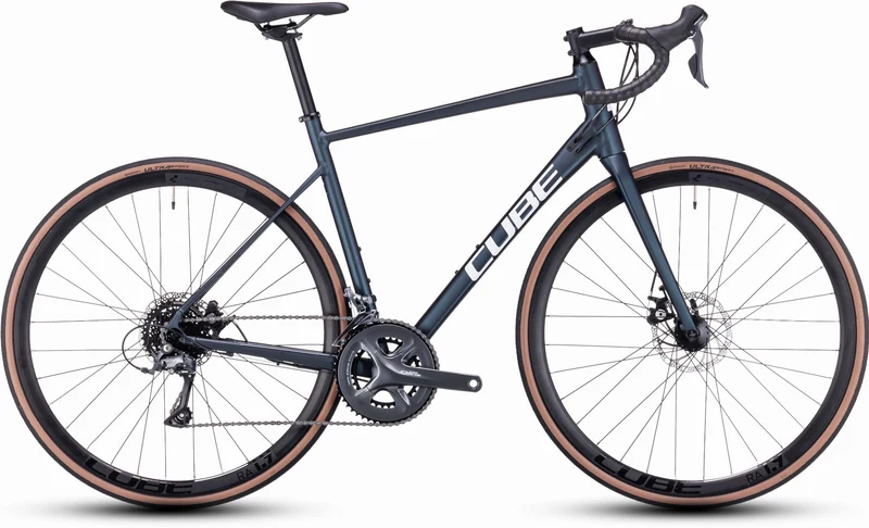 Cube Attain Rennrad Diamant 28" deepblue´n´white