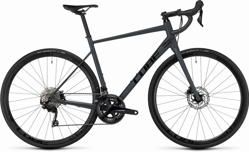 Cube Attain SLX Rennrad Diamant 28" grey´n´black