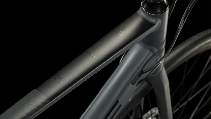 Cube Attain SLX Rennrad Diamant 28" grey´n´black