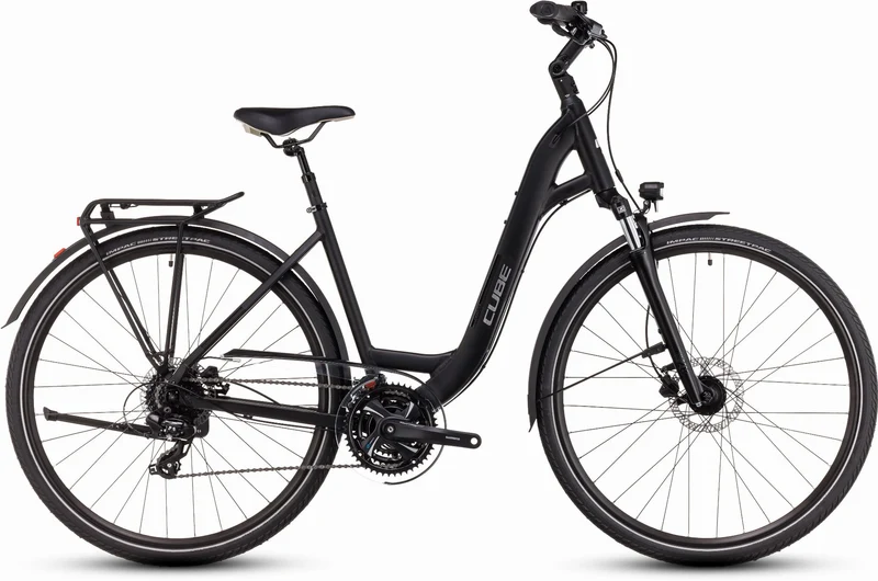 Cube Touring One Trekkingrad Easy Entry 28" black´n´metal