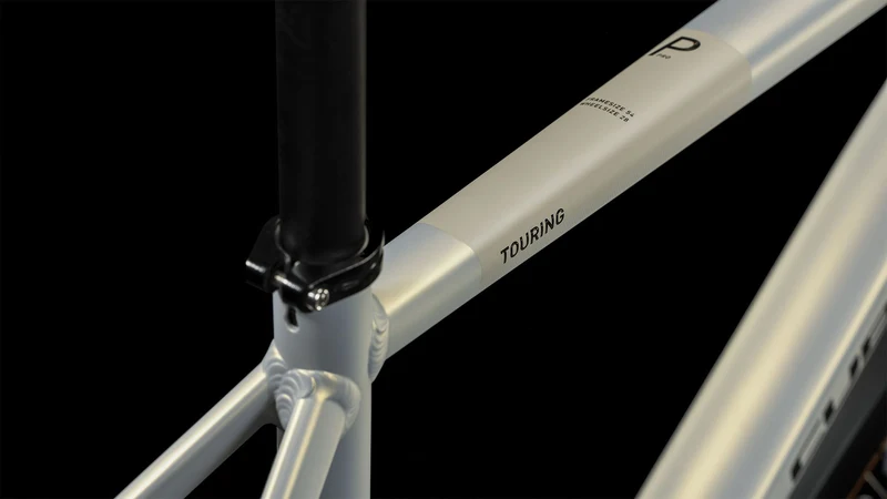 Cube Touring Pro Trekkingrad Diamant 28" pearlysilver´n´black
