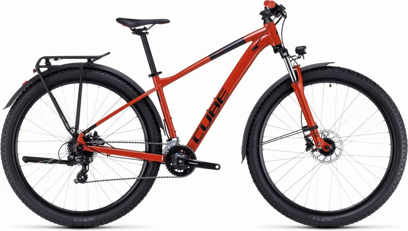 Cube Aim Allroad MTB-Hardtail Diamant brickred´n´black