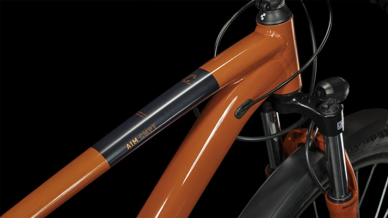 Cube Aim Allroad MTB-Hardtail Diamant brickred´n´black