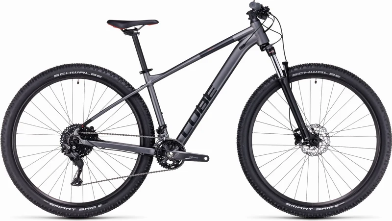 Cube Aim EX MTB-Hardtail Diamant grey´n´red