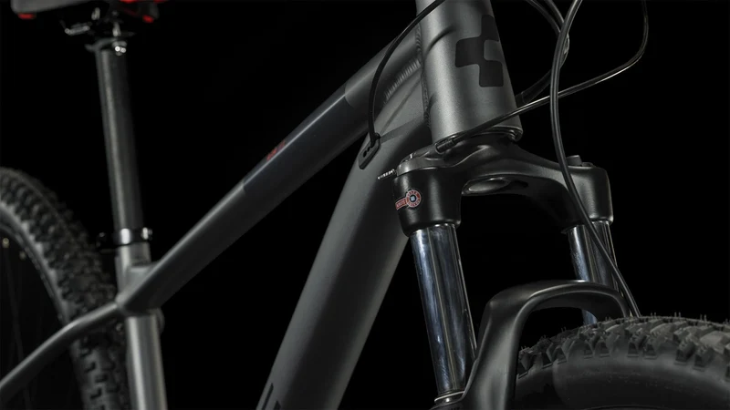 Cube Aim EX MTB-Hardtail Diamant grey´n´red
