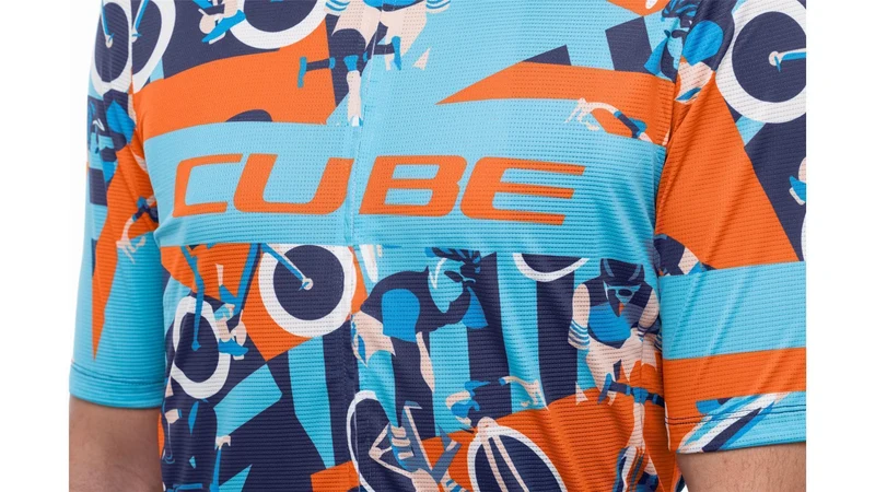 Cube Blackline Trikot CMPT Kurzarm blue´n´orange