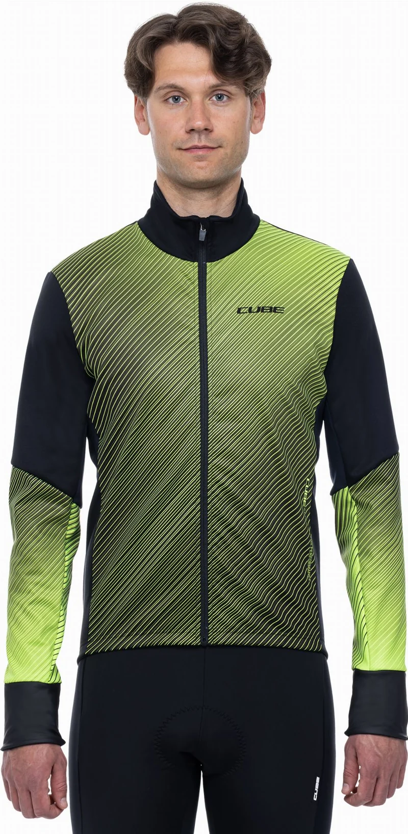 Cube Blackline Softshelljacke Safety black´n´neon yellow