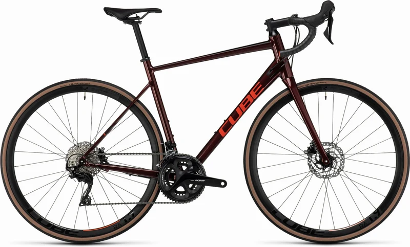 Cube Attain SLX Rennrad Diamant 28" deepred´n´red
